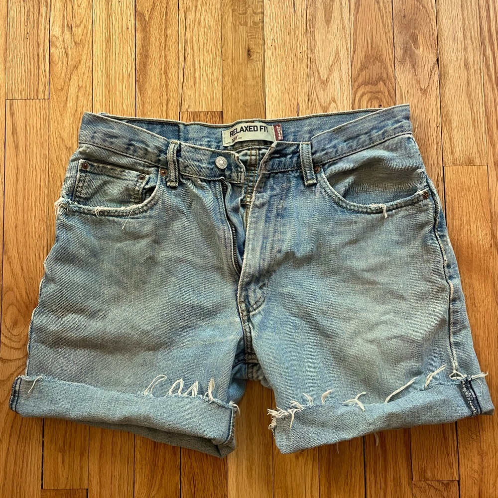 Levi's Light Blue Denim Jean Shorts